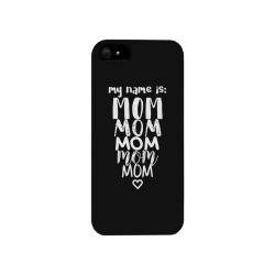 My Name Is Mom White iPhone 4 Case For Mothers Day Rubberized Grip