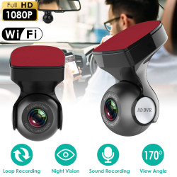 1080P WiFi Dash Cam Recorder 170Ã‚Â° HD Seamless Recording Vehicle Camera